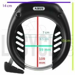 Antivol De Cadre à Clés Shield 5650 ABUS -Vélos Loisir Soldes Magasin antivol de cadre a cles shield 5650 abus full 4