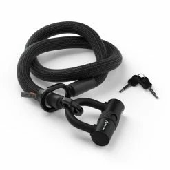 Antivol Tex-Lock Eyelet M 120 Cm Certifié Sold Secure Et ART2 -Vélos Loisir Soldes Magasin antivol tex lock eyelet u noir