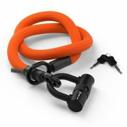 Antivol Tex-Lock Eyelet M 120 Cm Certifié Sold Secure Et ART2 -Vélos Loisir Soldes Magasin antivol tex lock eyelet u orange