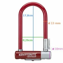 Antivol Vélo Kryptolok Mini 7 Rouge - Kryptonite -Vélos Loisir Soldes Magasin antivol velo kryptolok mini 7 rouge kryptonite full 4