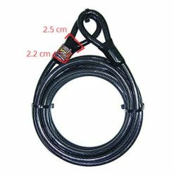 Câble Pour Vélo Antivol Long 5 Mètres POINT 7 Câble Pour Vélo Antivol Long 5 Mètres POINT -Vélos Loisir Soldes Magasin cable pour velo antivol long 5 metres point full 3